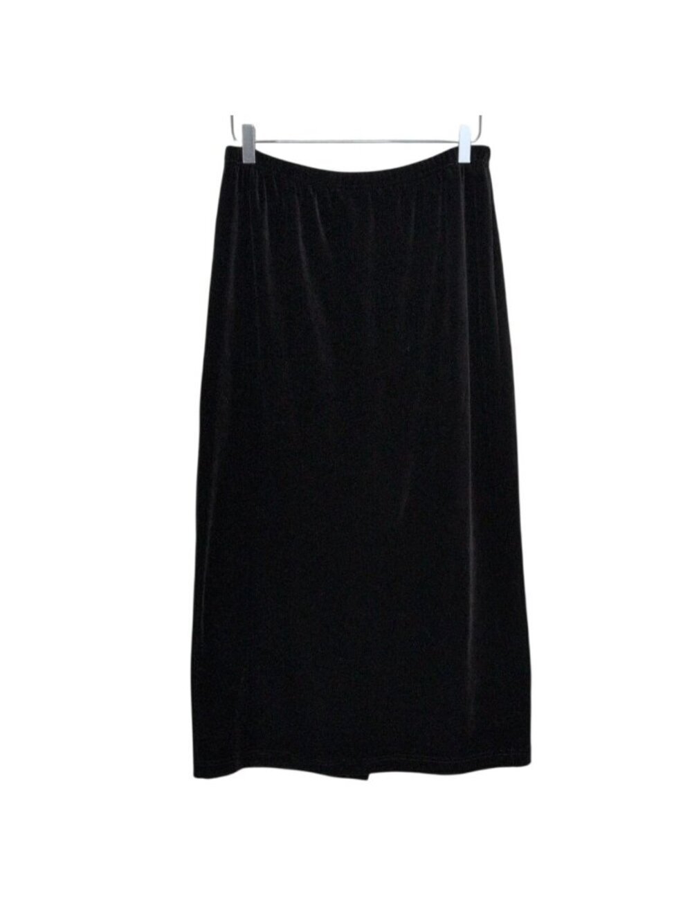 Clio Velvet Maxi Skirt Womens Size Large Black Grunge Modest Vintage Pull On
